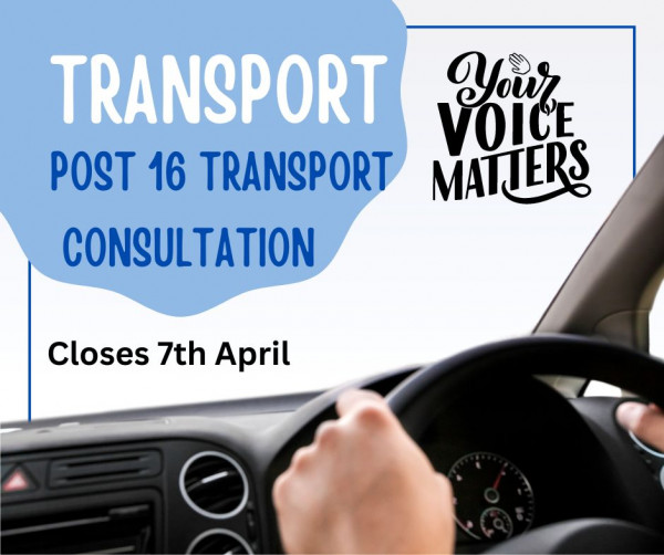 Post 16 Transport consultation ending soon!