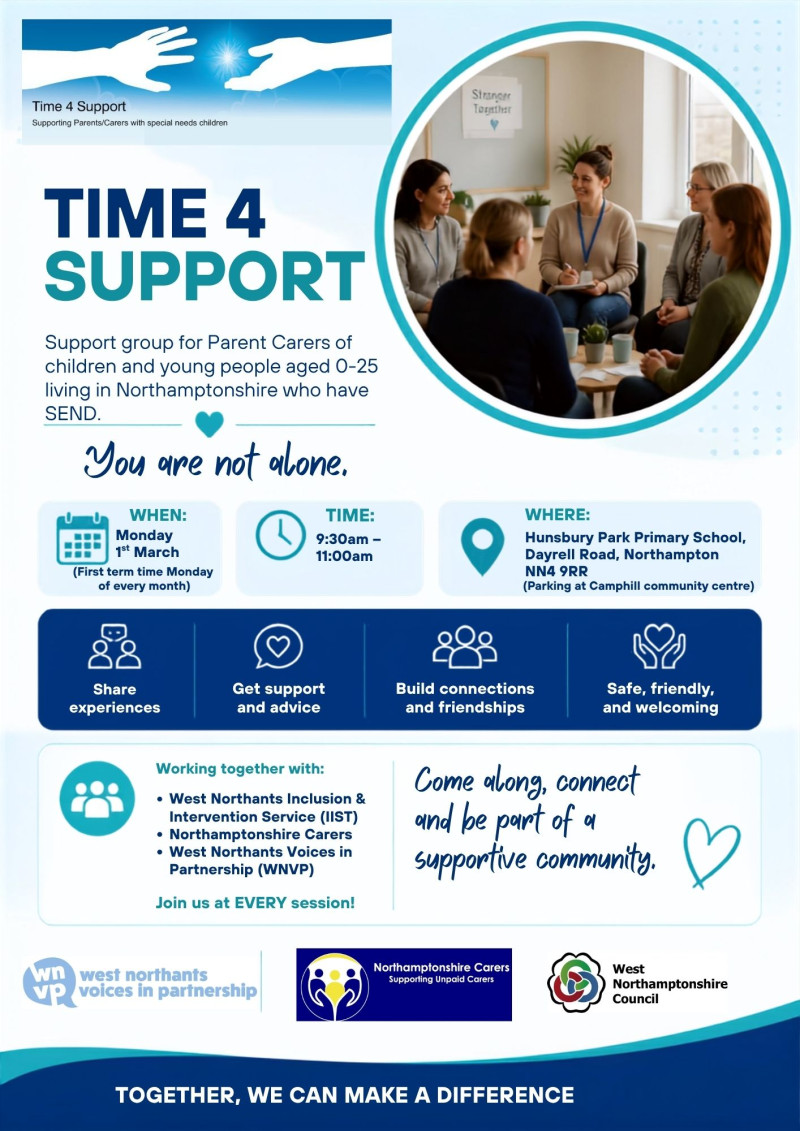 Time 4 Support Parent carer coffee morning